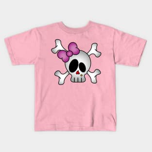 Girly Skull Kids T-Shirt